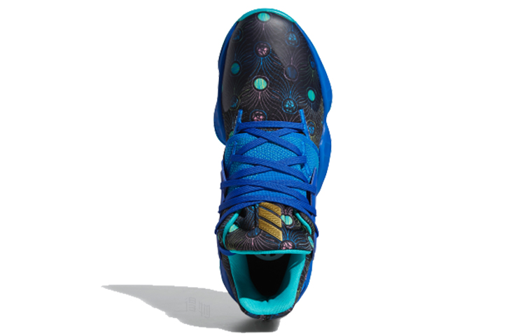 Мужские кроссовки adidas Harden Vol. 4 (черный / синий) — Чёрный / синий — фото 4