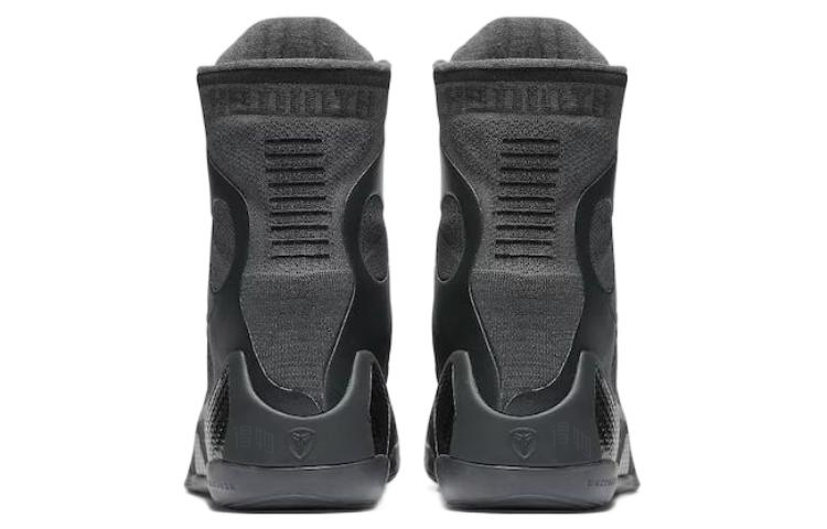 Мужские кроссовки Nike Kobe 9 Elite Black Mamba Collection Fade to Black (черно-серые) — фото 4