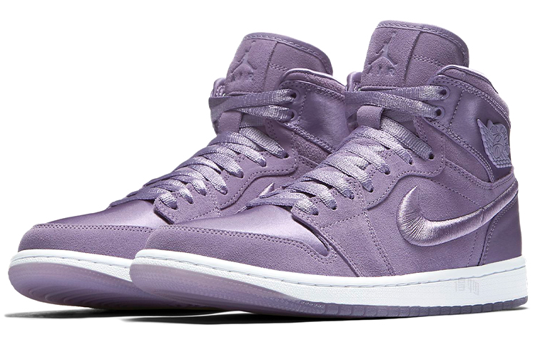 Женские кроссовки Jordan Air Jordan 1 Retro High (фиолетовые) — Светло-фиолетовый — фото 3