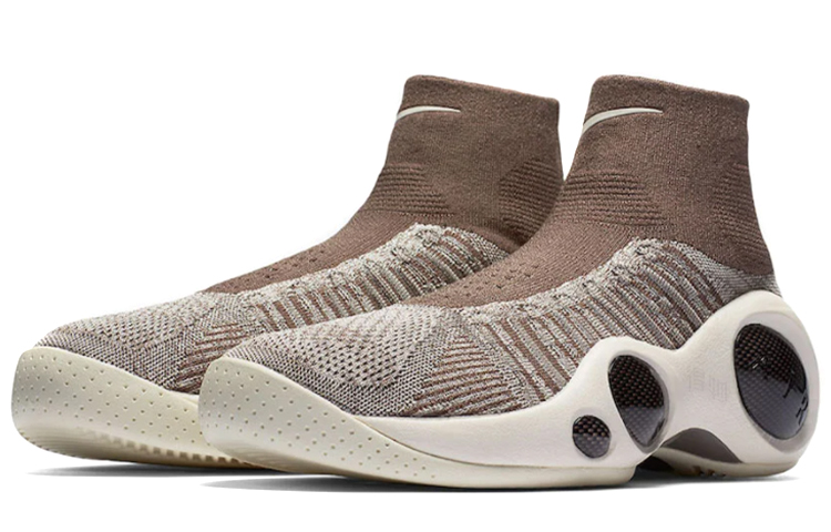 Мужские кроссовки Nike Air Flight Bonafide Dark Mushroom (коричневые) — 黑/淡灰 — фото 3
