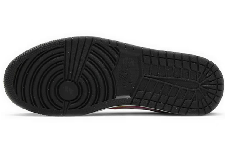 Мужские кроссовки Jordan Air Jordan 1 Low (черно-розовый) — фото 6