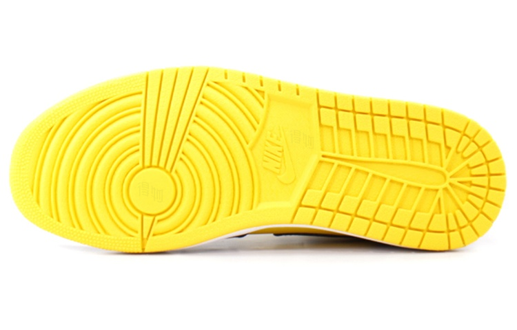 Мужские кроссовки Jordan Air Jordan 1 Mid "Michigan" (желто-черные) — Синий / жёлтый — фото 4