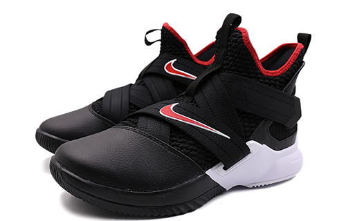 Мужские кроссовки Nike zoom soldier 12 EP (черные) — фото 2