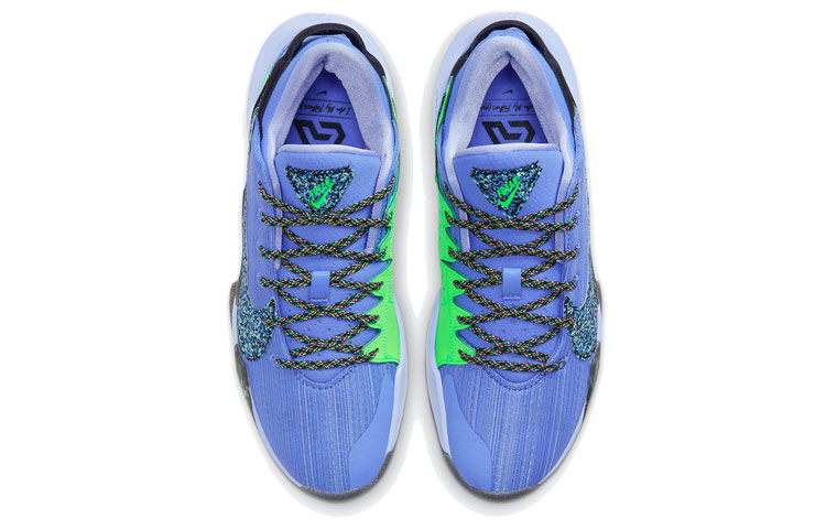 Мужские кроссовки Nike Freak 2 Play For The Future (фиолетовый / зеленый / черный) — Фиолетовый / зелёный / чёрный — фото 4