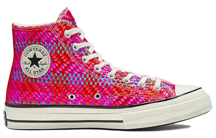 Кеды Converse Chuck 70 (красно-фиолетово-синие) — фото 2