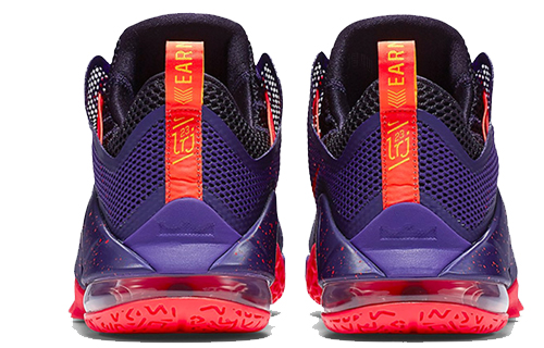 Мужские кроссовки Nike Lebron 12 XII Low (темно-бордовые) — фото 4