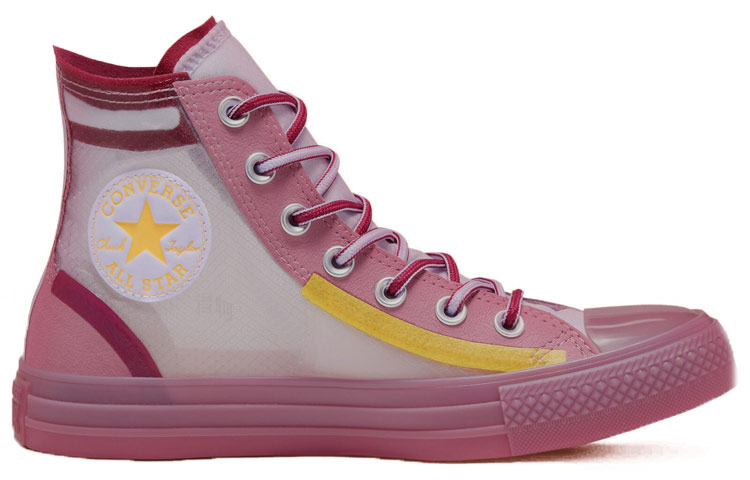 Женские кеды Converse Translucent Mesh Utility Chuck Taylor All Star (красно-желтые) — Красный / жёлтый — фото 2