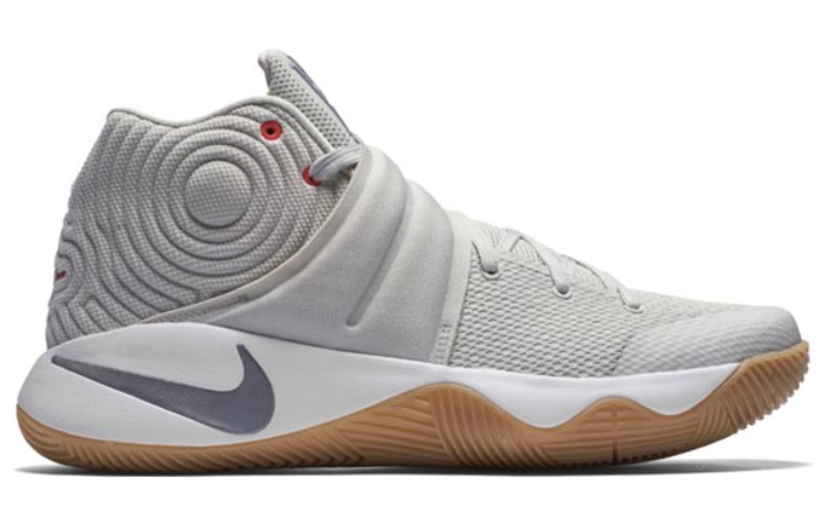 Мужские кроссовки Nike Kyrie 2 (серебряные) — 浅骨/反光银/白 — фото 2