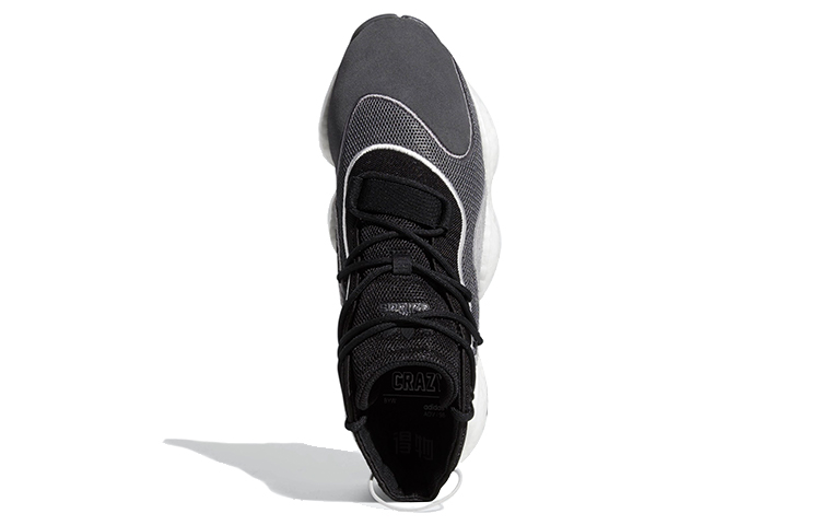 Мужские кроссовки adidas Crazy BYW 1.0 (черно-серо-белые) — Чёрный / серый / белый — фото 5