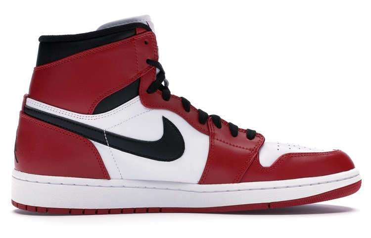 Мужские кроссовки Jordan Air Jordan 1 Retro (бело-красный) — фото 2