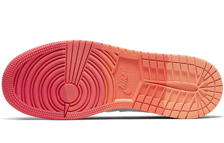 Женские кроссовки Jordan Air Jordan 1 Mid (серебристо-розовые) — Серебристыйрозовыйсерый — фото 5