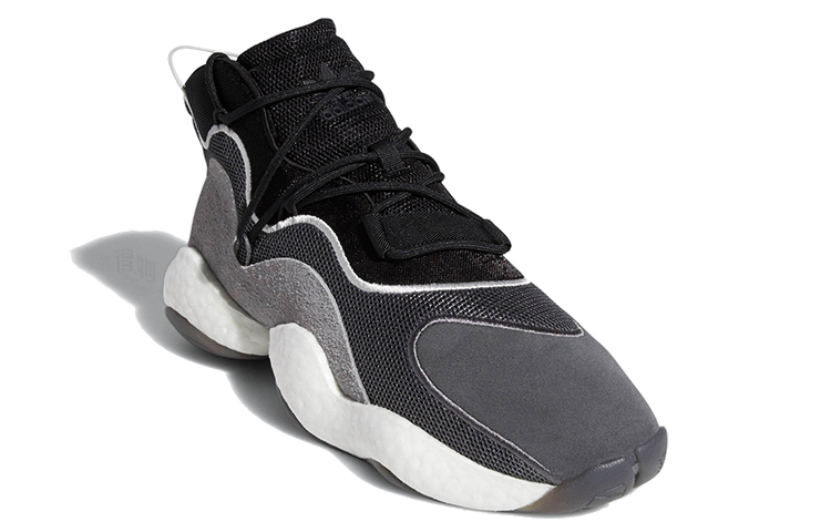 Мужские кроссовки adidas Crazy BYW 1.0 (черно-серо-белые) — Чёрный / серый / белый — фото 3