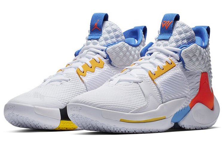 Мужские кроссовки Jordan Why Not Zer0.2 (белые) — фото 3