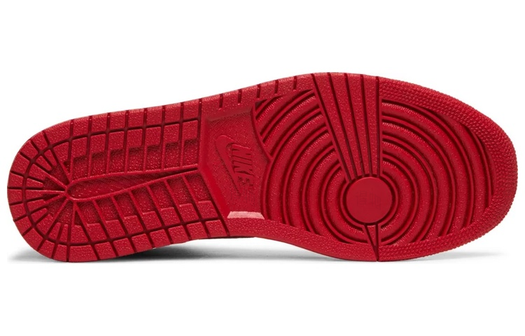 Мужские кроссовки Jordan Air Jordan 1 Retro Banned (черно-красные) — Чёрный / красный / белый — фото 4
