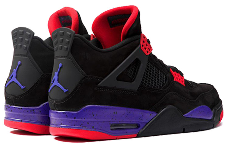 Мужские кроссовки Jordan Air Jordan 4 retro raptors nrg (разноцветные) — Фиолетовый — фото 2
