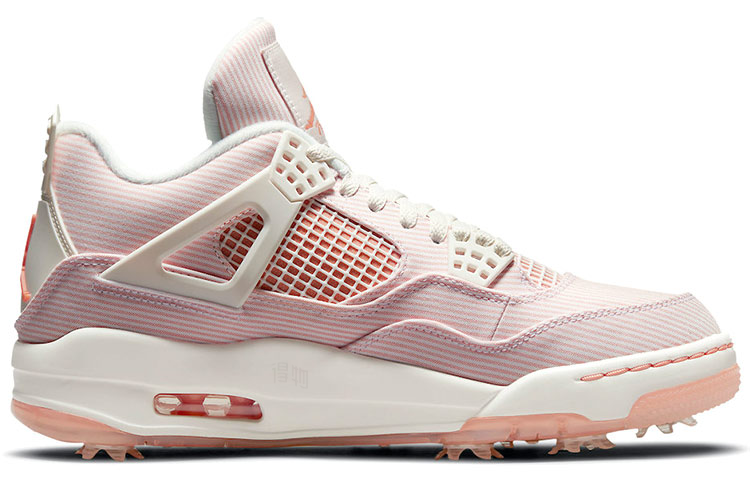 Мужские кроссовки Jordan Air Jordan 4 golf (розовые) — фото 2