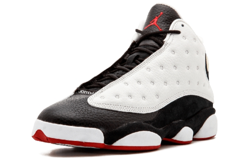 Мужские кроссовки Jordan Air Jordan 13 2013 (бело-черно-красные) — Белый / чёрный / красный — фото 2