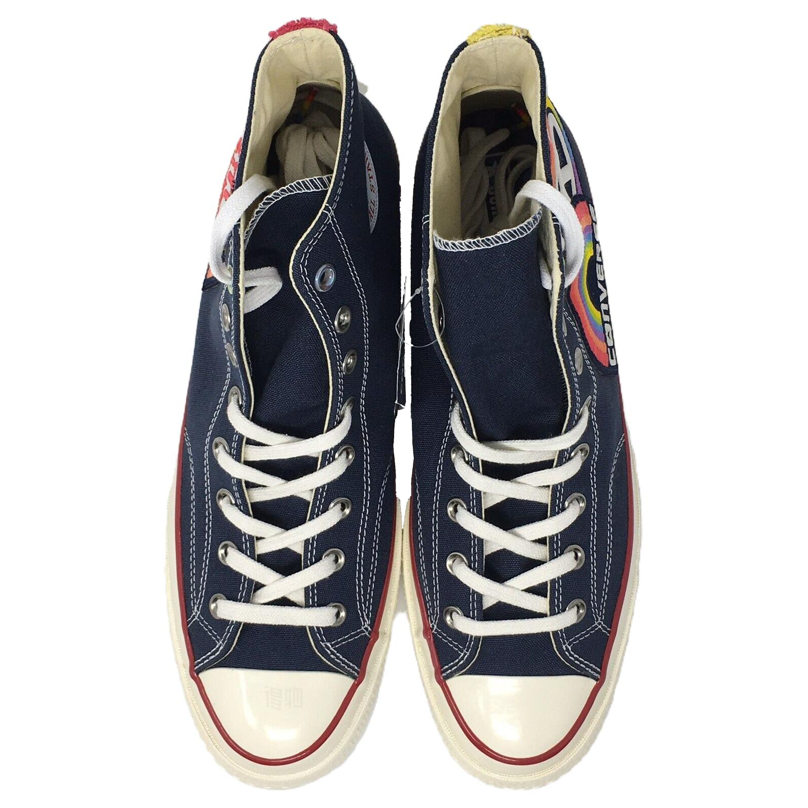 Кеды Converse Chuck Taylor All Star 1970s High Top 1st Pride Parade (радужный) — 蓝/彩虹色 — фото 3