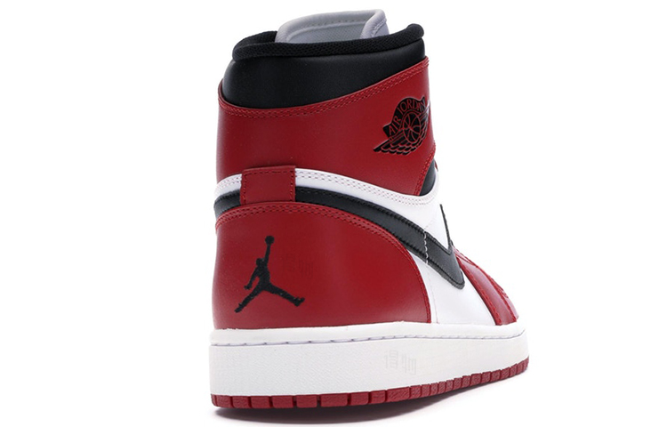 Мужские кроссовки Jordan Air Jordan 1 Retro (бело-красный) — фото 3