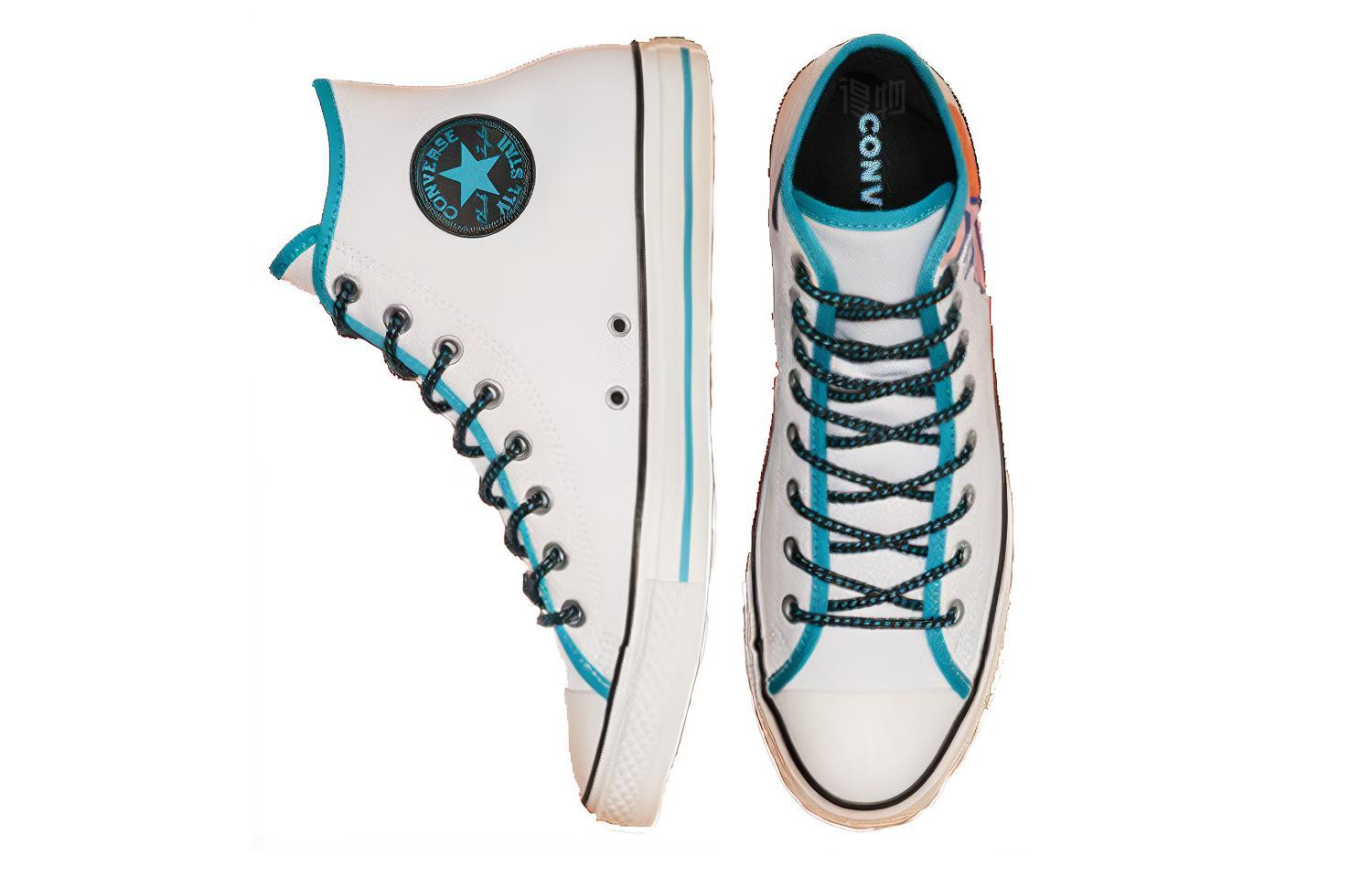 Кеды Converse Chuck Taylor All Star Get Tubed High Top (белыйжелтыйсиний) — Белыйжёлтыйсиний — фото 3