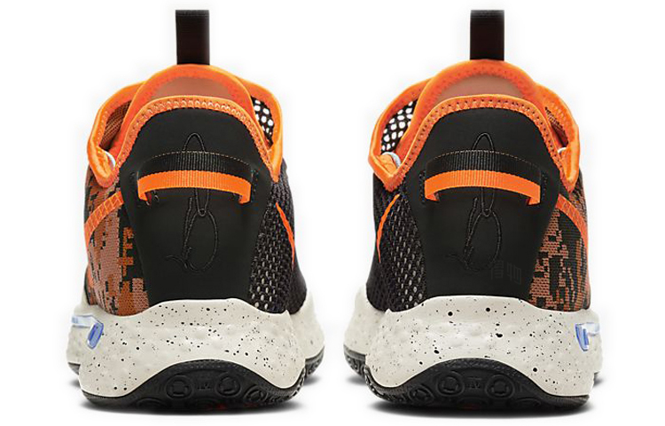 Мужские кроссовки Nike PG 4 PCG EP (черно-оранжевые) — фото 5