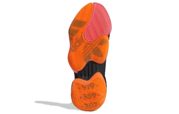Мужские кроссовки adidas originals Crazy BYW X Wall Way (черный / оранжевый / розовый) — Чёрный / оранжевый / розовый — фото 6