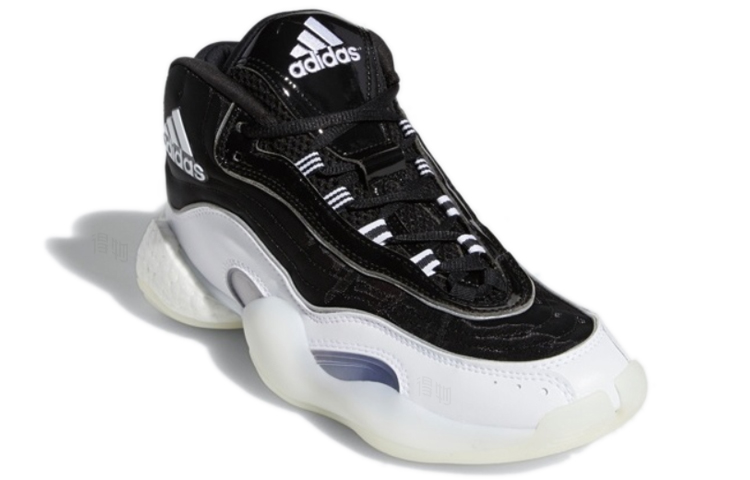 Мужские кроссовки adidas originals Crazy BYW Icon 98 (черно-белые) — Чёрный / белый — фото 3