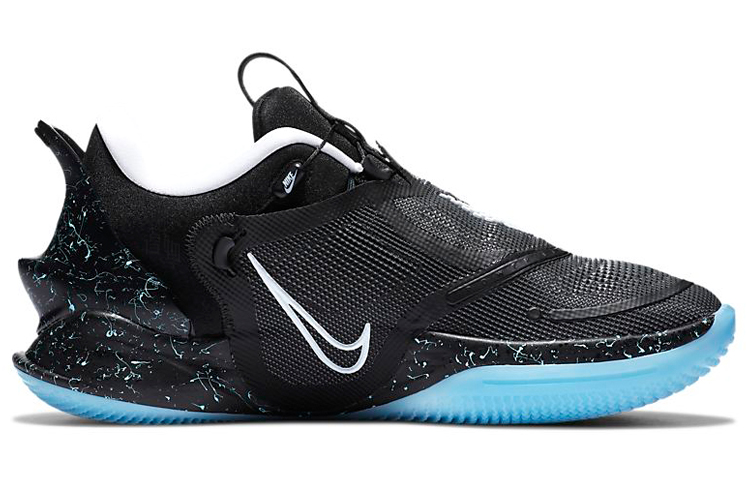Мужские кроссовки Nike Adapt bb 2.0 GC (черно-бело-синие) — фото 2