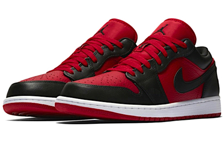 Мужские кроссовки Jordan Air Jordan 1 Low Gym (красно-черные) — Красный / чёрный — фото 3