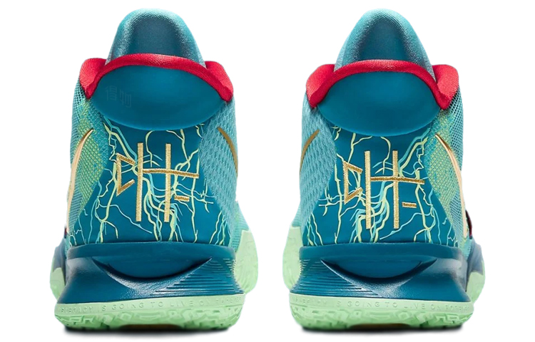 Кроссовки Nike Kyrie 7 (сине-зелено-красный) — Синий / зелёный / красный — фото 5