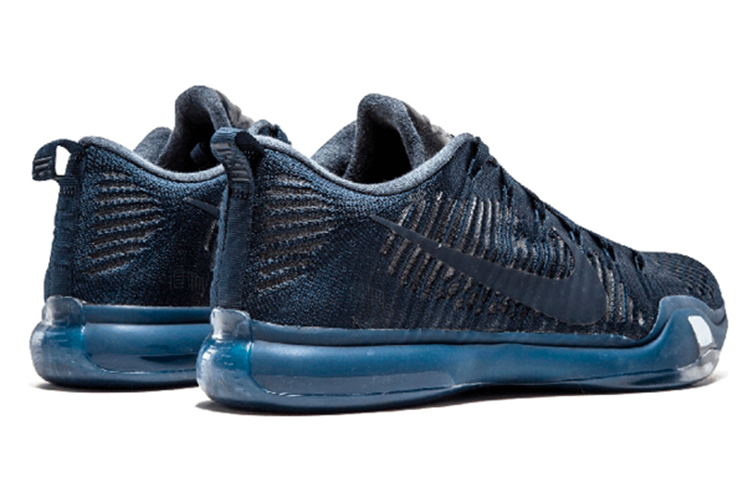 Мужские кроссовки Nike Kobe 10 Elite Low Black Mamba Collection Fade to Black (синие) — Синий — фото 3
