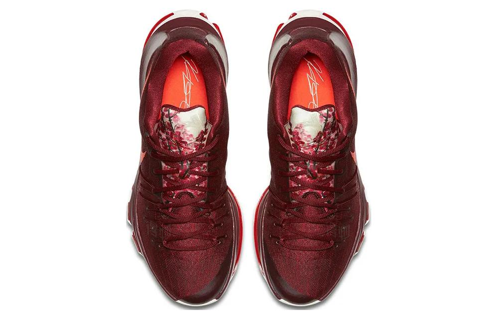 Мужские кроссовки Nike KD 8 Perserverance (бордовые) — 团队红/亮红/白/帆色/大学红 — фото 3