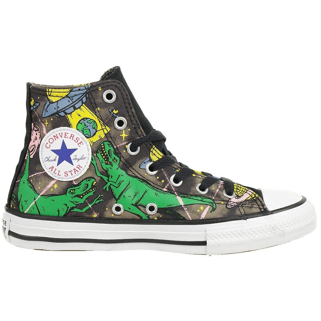 Женские кеды Converse Chuck Taylor All Star Interstellar Dinos High Top (зеленые) — фото 2