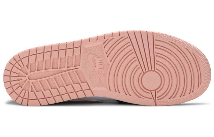 Мужские кроссовки Jordan Air Jordan 1 Mid "Arctic Orange" (черный / белый / розовый) — Чёрный / белый / розовый — фото 5