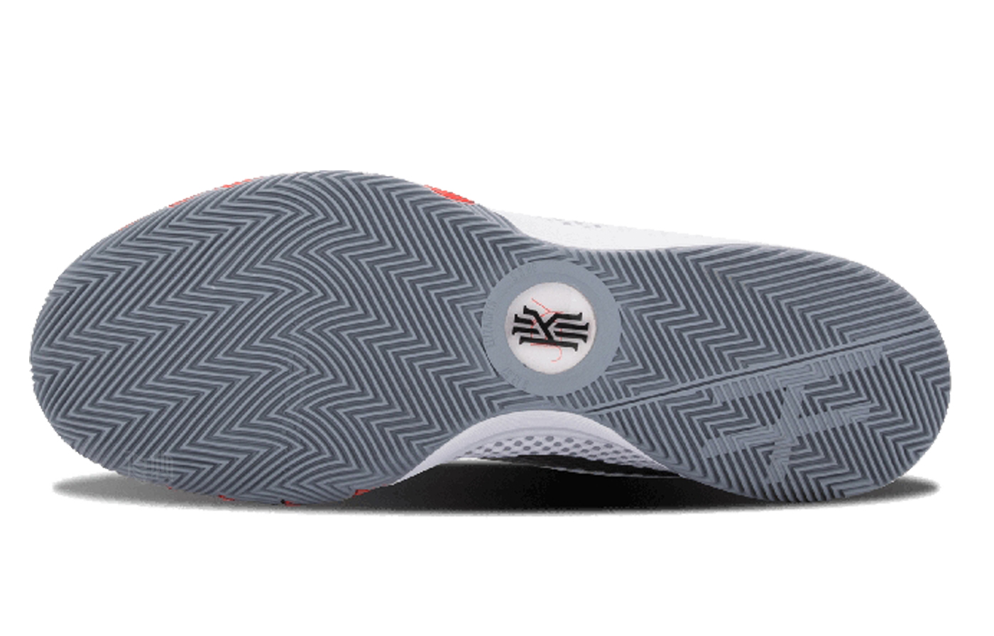 Мужские кроссовки Nike Kyrie 1 Infrared (красные) — 白/黑/鸽子灰/射线红 — фото 4