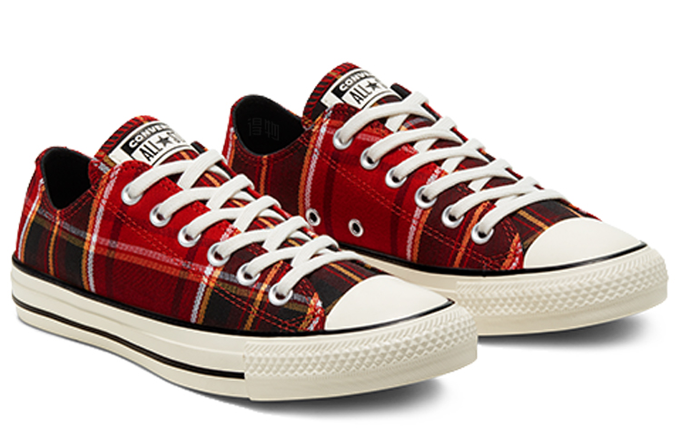 Женские кеды Converse Chuck Taylor All Star (красно-черный) — Красный / чёрный — фото 3