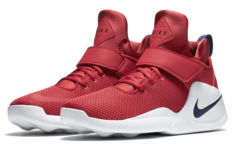 Мужские кроссовки Nike Kwazi (бело-красные) — Белыйкрасный — фото 3