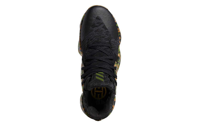 Мужские баскетбольные кроссовки adidas Harden Vol. 4 (черно-зеленый камуфляж) — фото 5