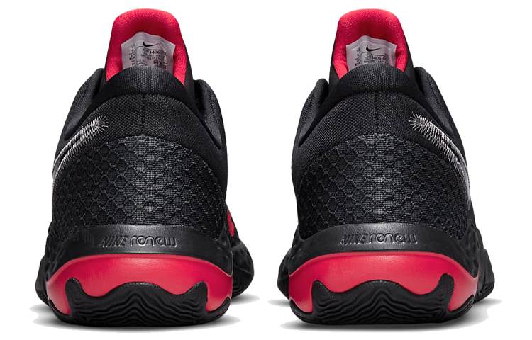 Мужские кроссовки Nike Renew Elevate 2 (черно-серебристые с красным) — Чёрный / серебристый / красный — фото 5