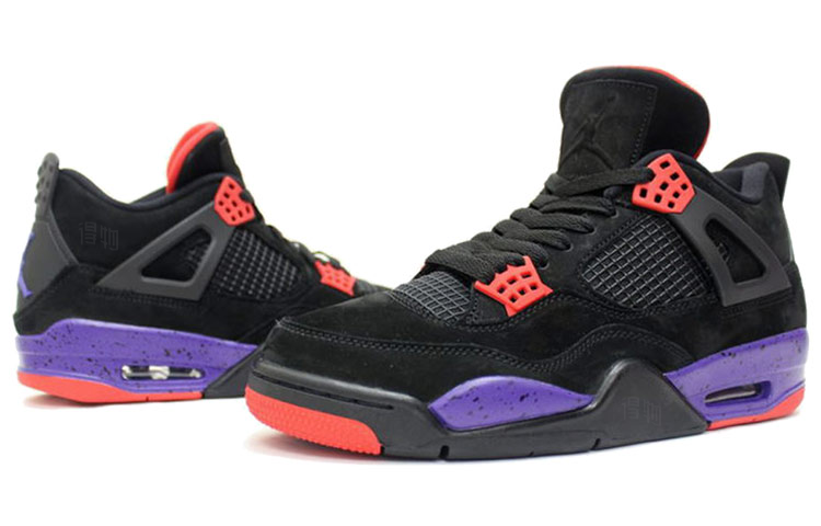 Мужские кроссовки Jordan Air Jordan 4 retro raptors nrg (разноцветные) — Фиолетовый — фото 4