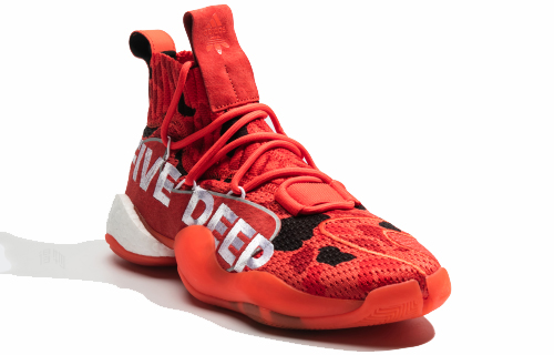 Кроссовки adidas originals Crazy BYW X Wall Way Alt (красные) — фото 2