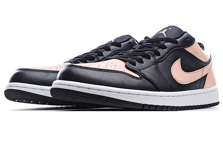 Кеды Jordan Air Jordan 1 low "crimson tint" (черно-розовые) — фото 3