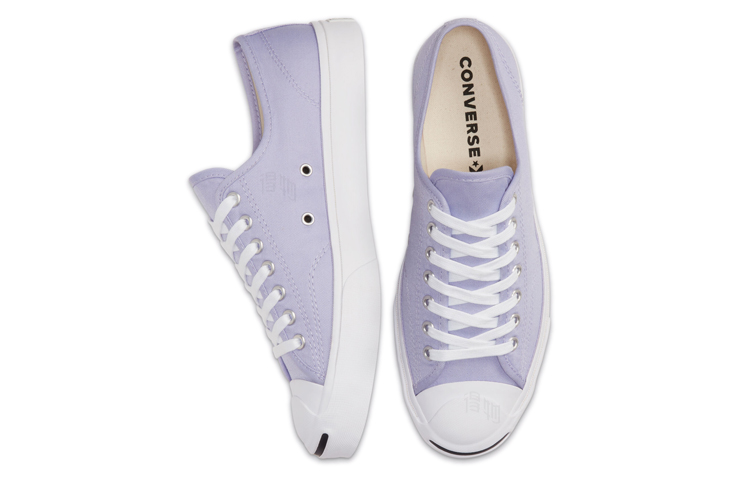Кеды Converse Jack Purcell Twill (нежно-фиолетовые) — 淡紫/白 — фото 4