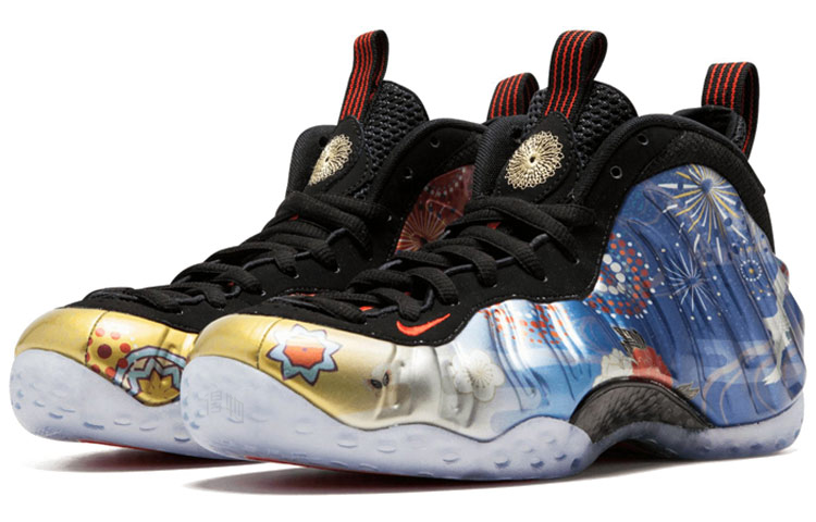 Женские кроссовки Nike Foamposite One OG CNY (разноцветный) — 彩色 — фото 2