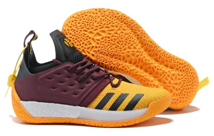 Мужские кроссовки adidas Harden Vol.2 Arizona State 2 (красный / желтый / белый) — Красный / жёлтый / белый — фото 5