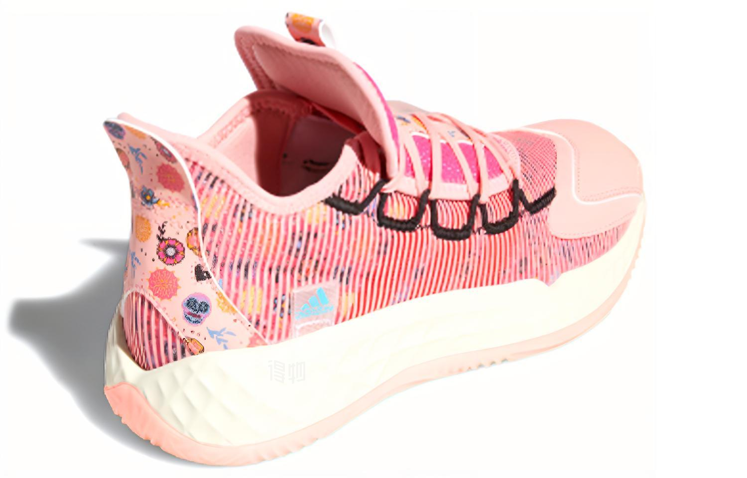 Кроссовки adidas Pro Boost GCA Low (розово-черные) — Розовый / чёрный — фото 5