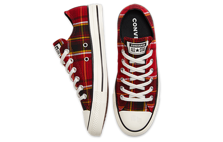 Женские кеды Converse Chuck Taylor All Star (красно-черный) — Красный / чёрный — фото 4