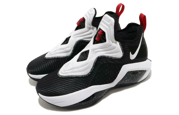 Мужские кроссовки Nike Lebron 14 Soldier EP (черно-белый) — Чёрныйбелый — фото 3