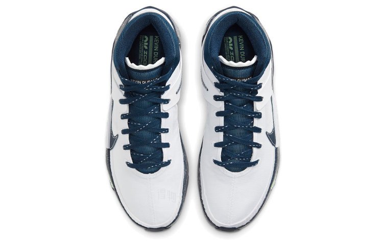 Кроссовки Nike KD 13 Team "College Navy" (бело-синие) — Белый / синий — фото 4