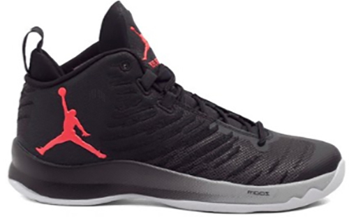 Мужские кроссовки Jordan Super.Fly 5 (черно-красные) — Чёрный / красный — фото 2
